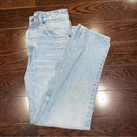 Zara Light Wash Straight Leg Jeans - Picture 1 of 5